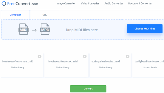 tyktflydende fra nu af tavle 5 Online MIDI to MP3 Converter Websites Free