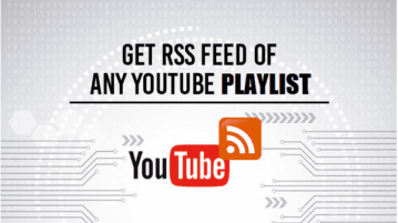 Get YouTube Playlist RSS Feed URL