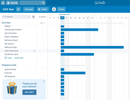 Good Gantt in action