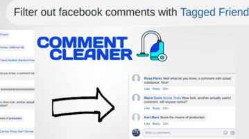 Hide Facebook Comments Based on Length or Tagged Users