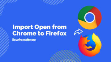 Import Open from Chrome to Firefox