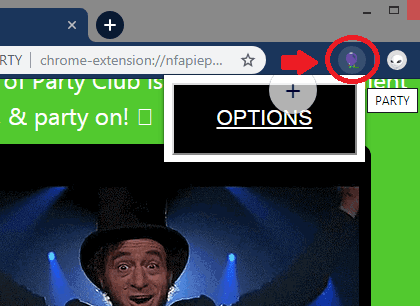 PARTY Chrome extension