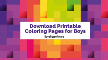 Download Printable Coloring Pages for Boys