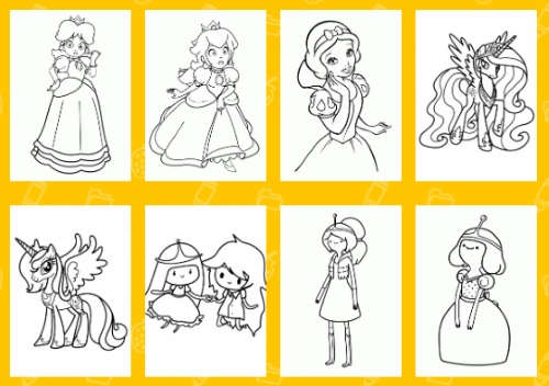 download printable coloring pages for girls