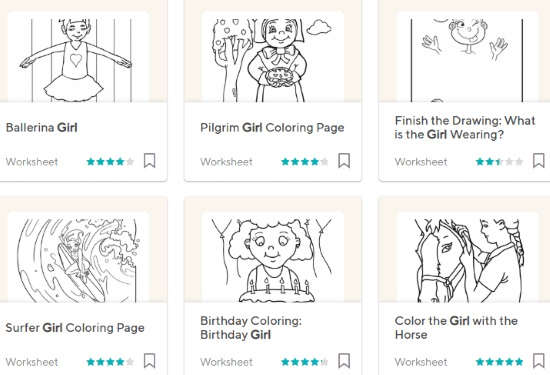 download printable coloring pages for girls