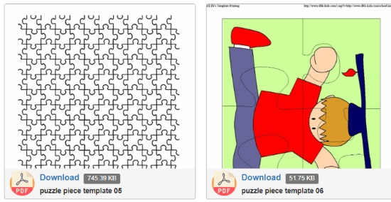 download printable jigsaw puzzle sheets