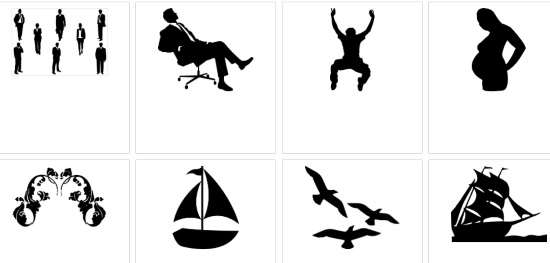 download printable silhouette images