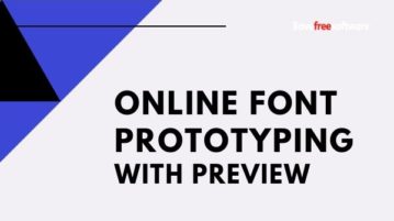 Online Font Prototyping Tool to Try Different Font Combinations with Preview