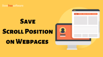 How to Save Scroll Position on Webpages In Chrome?