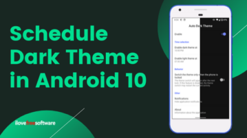 How to Schedule Dark Mode in Android 10?