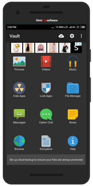 vault app for Android