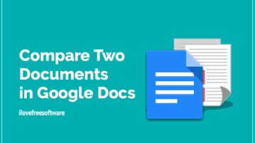 Compare Two Documents in Google Docs