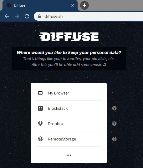 Diffuse sign in