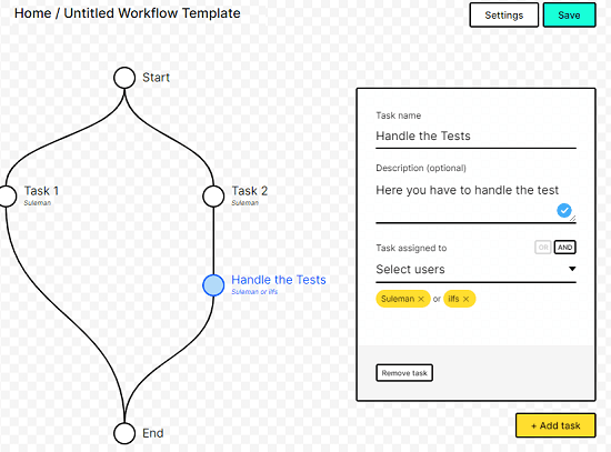 Finisher Create Workflow