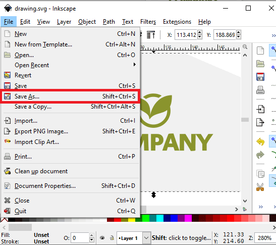 Inkscape CDR to SVG Converter