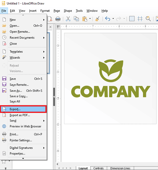 LibreOffice Draw CDR to SVG Converter
