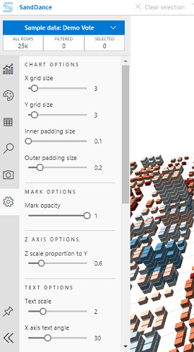 SandDance Chart Settings