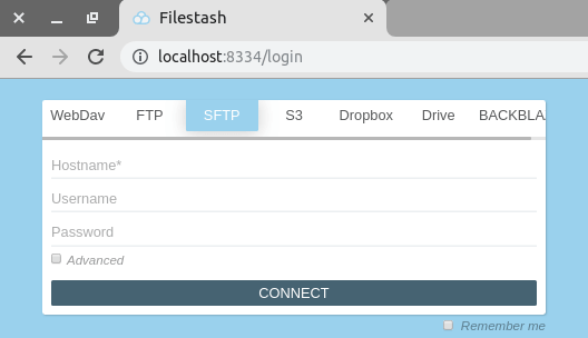 Self Hosted Web Client for S3, FTP, Git, Dropbox, B2