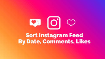Sort Instagram Feed By Date, Comments, Likes