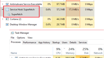 Superfetch in Task Manager
