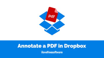 Annotate a PDF in Dropbox