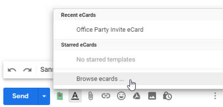 browse eCard templates