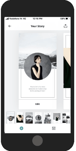 customize your stories using templates
