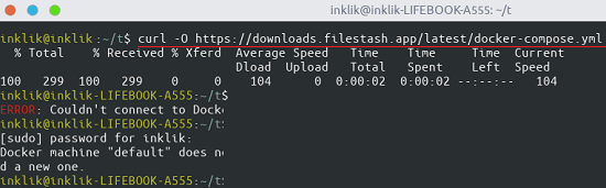 docker download yml file