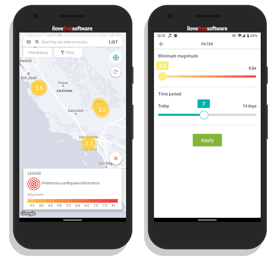 earthquake early warning app