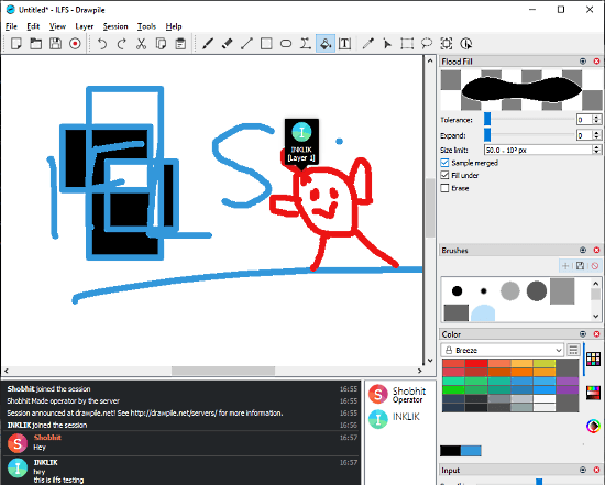 free collaborative drawing software with chat 