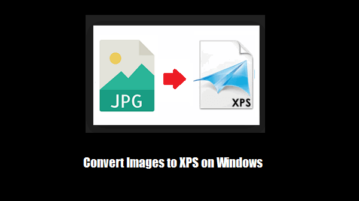 images to XPS on Windows