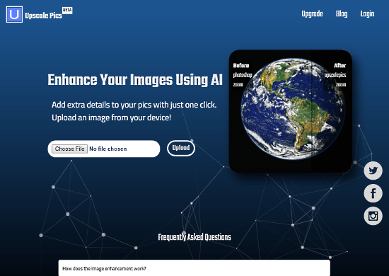 increase image resolution online using ai