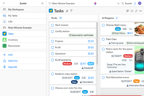 kanban-based task manager