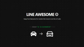 Open Source Alternative to Font Awesome with One Line Code: Line Awesome