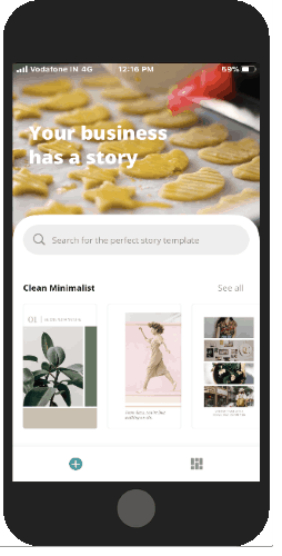 pick free templates to customize stories