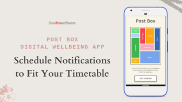 Schedule Notifications for Specific Time with Post Box Digital WellBeing App