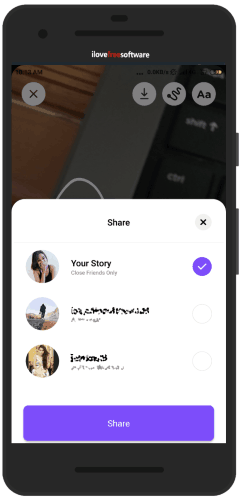 share your Instagram stories with close friends only
