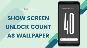 Show Screen Unlock Count as Wallpaper on Android
