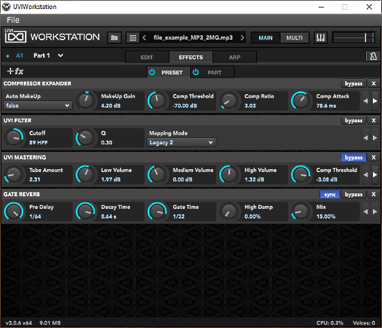 UVI Workstation Effects