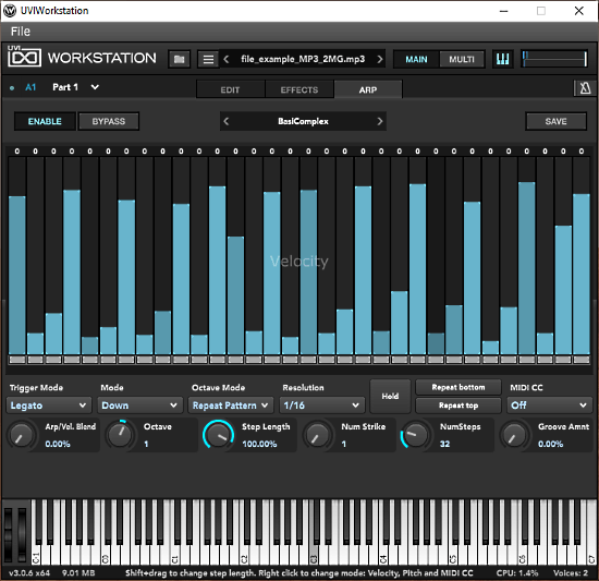 UVI Workstation ARP