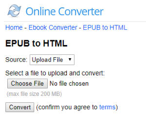 Convert EPUB To HTML Online