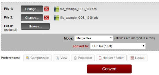 Convert ODS to PDF Online