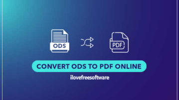 Convert ODS to PDF Online