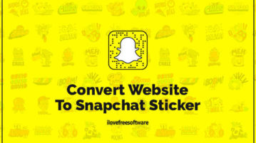 Convert Website To Snapchat Sticker