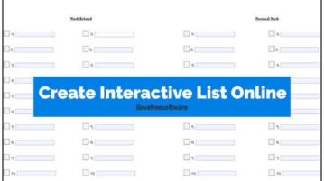 Create Interactive List Online