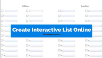 Create Interactive List Online