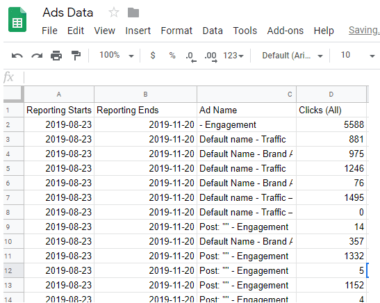 How to Automatically Export Facebook Ads Data to Google Sheets