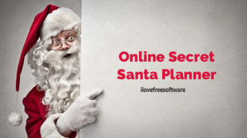 Online Secret Santa Planner