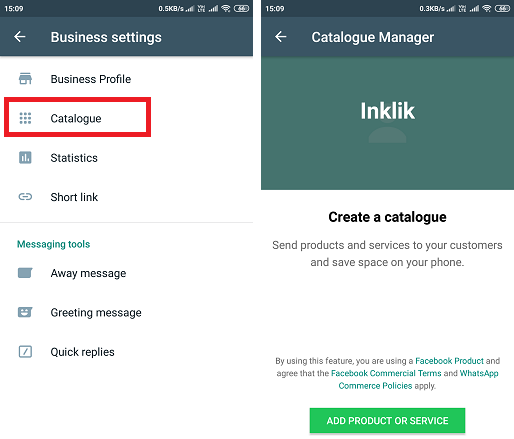 WhatsApp Business Catalog