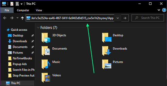 new File Explorer Interface in Windows 10